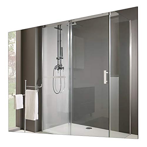 Mi-Heat Sundirect MD650-Plus Badezimmer Infrarot Heizspiegel 60x120cm mit 650W inkl. Wandhalterung - Antibeschlag Speigelheizung Glas Infrarotheizung Infrarotpaneel Gäste WC Infrarotheizung