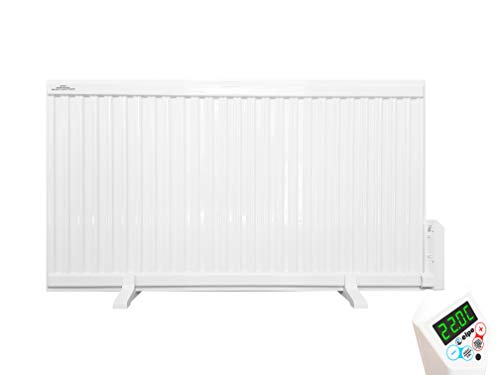 Paneelheizkörper 2000W 2kW Elektroheizung Ölradiator Flächenheizkörper Wandheizung Inkl.Standfüßen energiesparend Premium LCD mit Radiator 114 cm x 60 cm